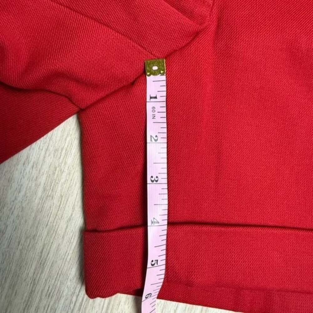 NWT Stella McCartney - Red Cuffed Shorts - Sz 40 (US S/4) - Picture 2 of 9
